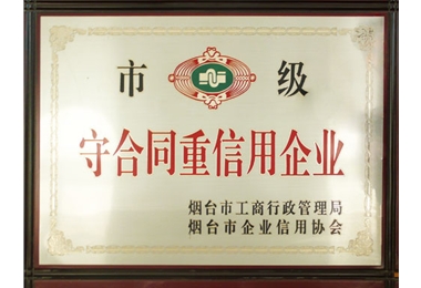 市級守合同重信用企業(yè)